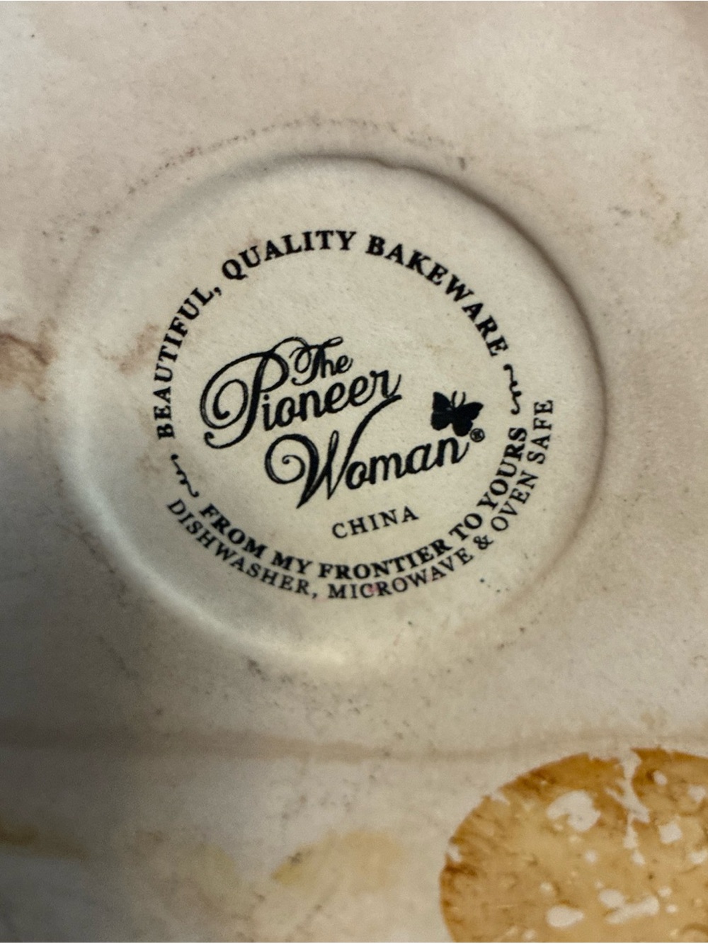 Pioneer Woman Green Scalloped Edge Pie Dish 9” - Picture 6 of 7